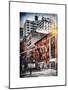 Instants of NY Series - Urban Scene Downtown Manhattan in Winter-Philippe Hugonnard-Mounted Art Print