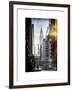 Instants of NY Series - Urban Scene in Winter at Grand Central Terminal in New York City-Philippe Hugonnard-Framed Art Print