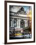 Instants of NY Series - Urban Scene View in Winter-Philippe Hugonnard-Framed Photographic Print