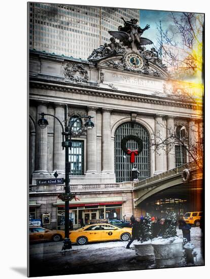 Instants of NY Series - Urban Scene View in Winter-Philippe Hugonnard-Mounted Photographic Print