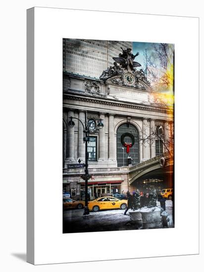 Instants of NY Series - Urban Scene View in Winter-Philippe Hugonnard-Stretched Canvas