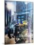 Instants of NY Series - Urban Scene with Hotdog Vendors at Columbus Circle-Philippe Hugonnard-Mounted Photographic Print