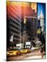 Instants of NY Series - Urban Scene with the Empire State Building in Winter-Philippe Hugonnard-Mounted Photographic Print