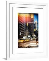 Instants of NY Series - Urban Scene with the Empire State Building in Winter-Philippe Hugonnard-Framed Art Print