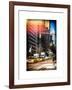 Instants of NY Series - Urban Scene with the Empire State Building in Winter-Philippe Hugonnard-Framed Art Print
