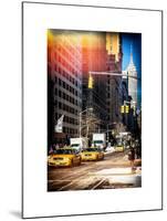 Instants of NY Series - Urban Scene with the Empire State Building in Winter-Philippe Hugonnard-Mounted Art Print