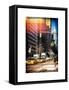 Instants of NY Series - Urban Scene with the Empire State Building in Winter-Philippe Hugonnard-Framed Stretched Canvas