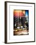 Instants of NY Series - Urban Scene with the Empire State Building in Winter-Philippe Hugonnard-Framed Art Print