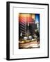 Instants of NY Series - Urban Scene with the Empire State Building in Winter-Philippe Hugonnard-Framed Art Print