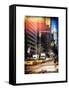 Instants of NY Series - Urban Scene with the Empire State Building in Winter-Philippe Hugonnard-Framed Stretched Canvas