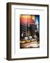 Instants of NY Series - Urban Scene with the Empire State Building in Winter-Philippe Hugonnard-Framed Art Print