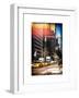 Instants of NY Series - Urban Scene with the Empire State Building in Winter-Philippe Hugonnard-Framed Art Print