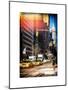 Instants of NY Series - Urban Scene with the Empire State Building in Winter-Philippe Hugonnard-Mounted Art Print