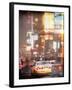 Instants of NY Series - Urban Scene with Yellow Taxi-Philippe Hugonnard-Framed Photographic Print