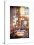Instants of NY Series - Urban Scene with Yellow Taxi-Philippe Hugonnard-Stretched Canvas