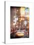 Instants of NY Series - Urban Scene with Yellow Taxi-Philippe Hugonnard-Stretched Canvas