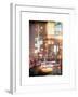 Instants of NY Series - Urban Scene with Yellow Taxi-Philippe Hugonnard-Framed Art Print