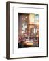 Instants of NY Series - Urban Scene with Yellow Taxi-Philippe Hugonnard-Framed Art Print