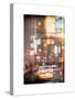 Instants of NY Series - Urban Scene with Yellow Taxi-Philippe Hugonnard-Stretched Canvas