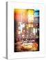 Instants of NY Series - Urban Scene with Yellow Taxi-Philippe Hugonnard-Stretched Canvas