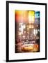 Instants of NY Series - Urban Scene with Yellow Taxi-Philippe Hugonnard-Framed Art Print