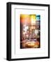 Instants of NY Series - Urban Scene with Yellow Taxi-Philippe Hugonnard-Framed Art Print