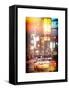 Instants of NY Series - Urban Scene with Yellow Taxi-Philippe Hugonnard-Framed Stretched Canvas
