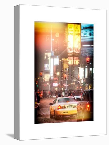 Instants of NY Series - Urban Scene with Yellow Taxi-Philippe Hugonnard-Stretched Canvas