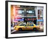 Instants of NY Series - Urban Scene with Yellow Taxis Manhattan Winter-Philippe Hugonnard-Framed Photographic Print