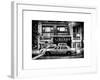 Instants of NY Series - Urban Scene with Yellow Taxis Manhattan Winter-Philippe Hugonnard-Framed Art Print