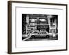 Instants of NY Series - Urban Scene with Yellow Taxis Manhattan Winter-Philippe Hugonnard-Framed Art Print