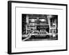 Instants of NY Series - Urban Scene with Yellow Taxis Manhattan Winter-Philippe Hugonnard-Framed Art Print