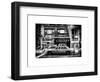 Instants of NY Series - Urban Scene with Yellow Taxis Manhattan Winter-Philippe Hugonnard-Framed Art Print