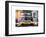 Instants of NY Series - Urban Scene with Yellow Taxis Manhattan Winter-Philippe Hugonnard-Framed Art Print