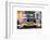 Instants of NY Series - Urban Scene with Yellow Taxis Manhattan Winter-Philippe Hugonnard-Framed Art Print