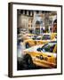 Instants of NY Series - Urban Scene with Yellow Taxis-Philippe Hugonnard-Framed Photographic Print
