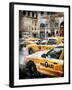 Instants of NY Series - Urban Scene with Yellow Taxis-Philippe Hugonnard-Framed Photographic Print