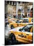 Instants of NY Series - Urban Scene with Yellow Taxis-Philippe Hugonnard-Mounted Photographic Print