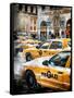 Instants of NY Series - Urban Scene with Yellow Taxis-Philippe Hugonnard-Framed Stretched Canvas