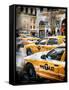 Instants of NY Series - Urban Scene with Yellow Taxis-Philippe Hugonnard-Framed Stretched Canvas