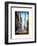 Instants of NY Series - Urban Scene with Yellow Taxis-Philippe Hugonnard-Framed Art Print