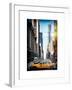 Instants of NY Series - Urban Scene with Yellow Taxis-Philippe Hugonnard-Framed Art Print