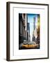 Instants of NY Series - Urban Scene with Yellow Taxis-Philippe Hugonnard-Framed Art Print