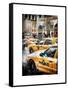 Instants of NY Series - Urban Scene with Yellow Taxis-Philippe Hugonnard-Framed Stretched Canvas