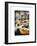 Instants of NY Series - Urban Scene with Yellow Taxis-Philippe Hugonnard-Framed Art Print