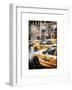 Instants of NY Series - Urban Scene with Yellow Taxis-Philippe Hugonnard-Framed Art Print