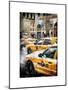 Instants of NY Series - Urban Scene with Yellow Taxis-Philippe Hugonnard-Mounted Art Print