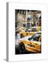 Instants of NY Series - Urban Scene with Yellow Taxis-Philippe Hugonnard-Stretched Canvas
