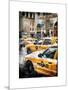 Instants of NY Series - Urban Scene with Yellow Taxis-Philippe Hugonnard-Mounted Art Print