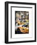 Instants of NY Series - Urban Scene with Yellow Taxis-Philippe Hugonnard-Framed Art Print